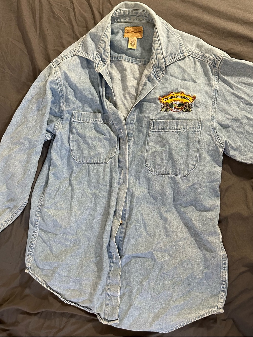 Light Blue Denim Work Shirt - Men's